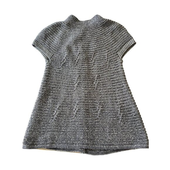 Adorable Boho Knit Sweater Vest with Big Buttons M - Picture 3 of 12